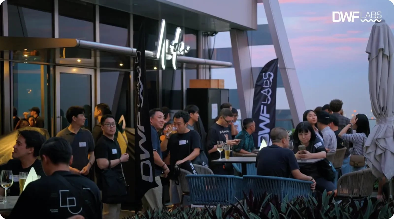 Guests at DWF Labs Haus during TOKEN2049 Singapore 2025