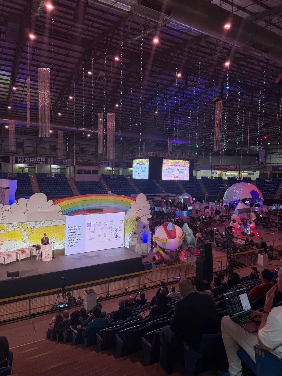 An ETHDenver 2025 stage