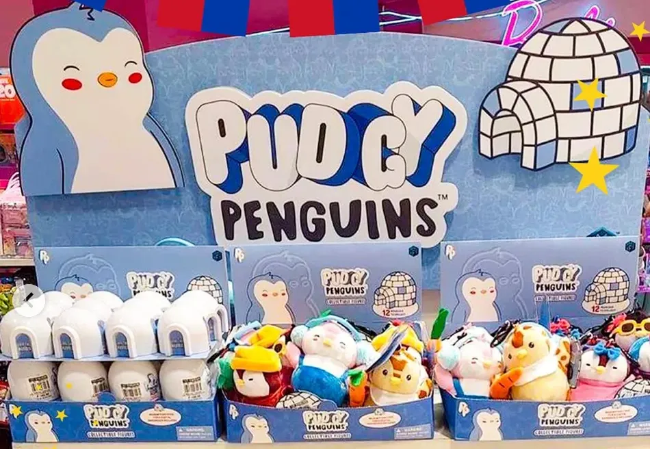 Pudgy Penguins toy sold in a physical store. Source: @pmi_toys, Instagram