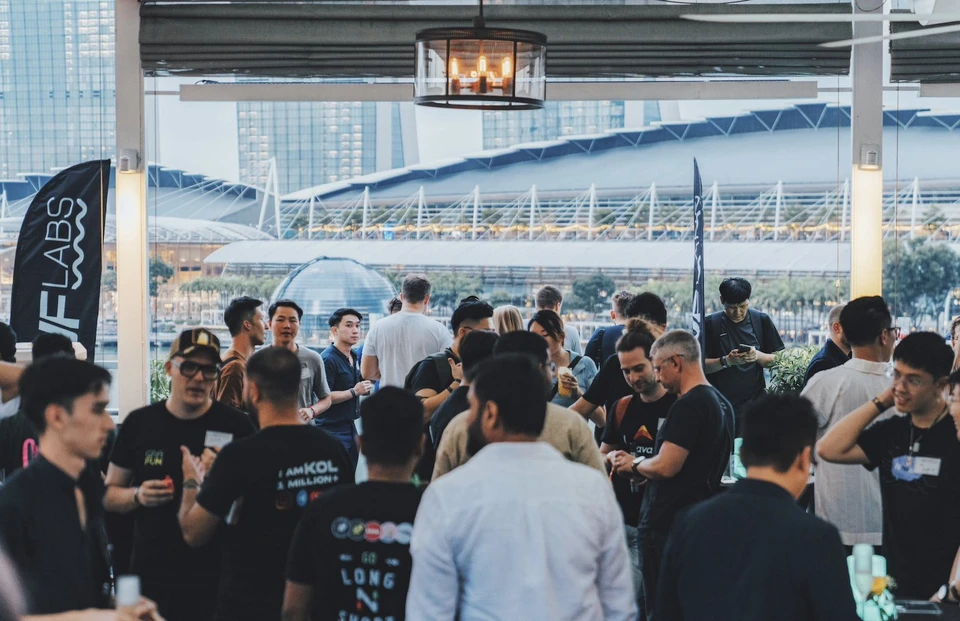 DWF Labs Haus Singapore 2024, set against Marina Bay Sands