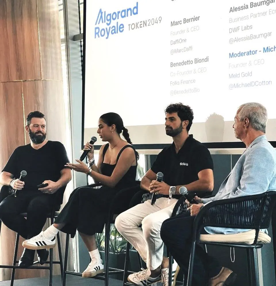 Alessia Baumgartner at Algorand Royale at TOKEN2049, Singapore 2024
