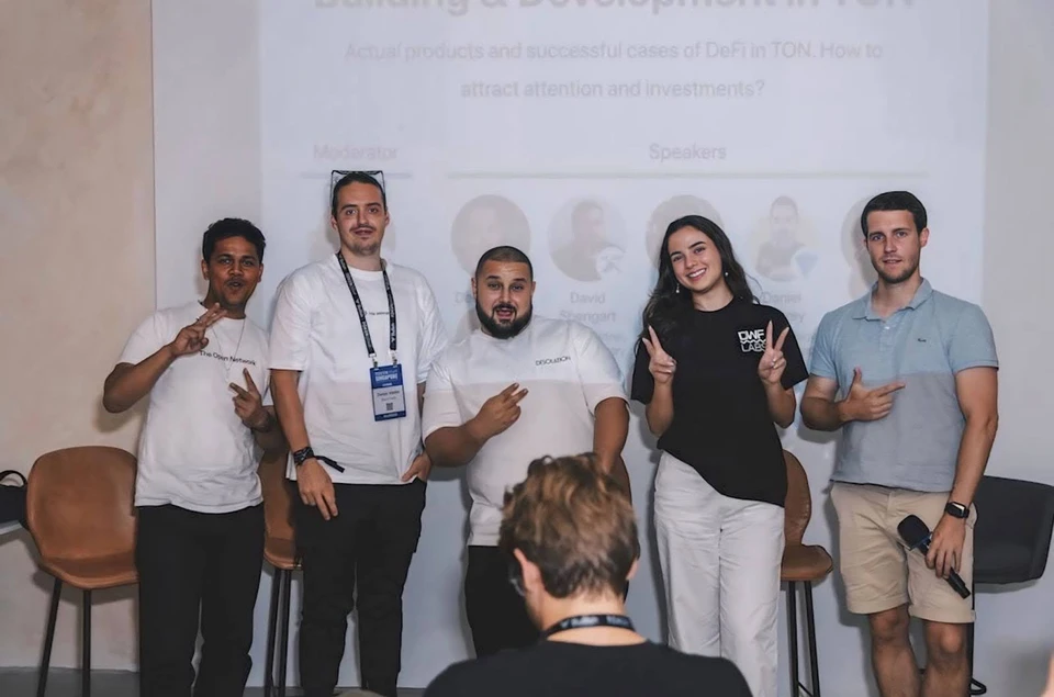Alessia Baumgartner at the TON Mini-Apps Boom Panel, Singapore 2024