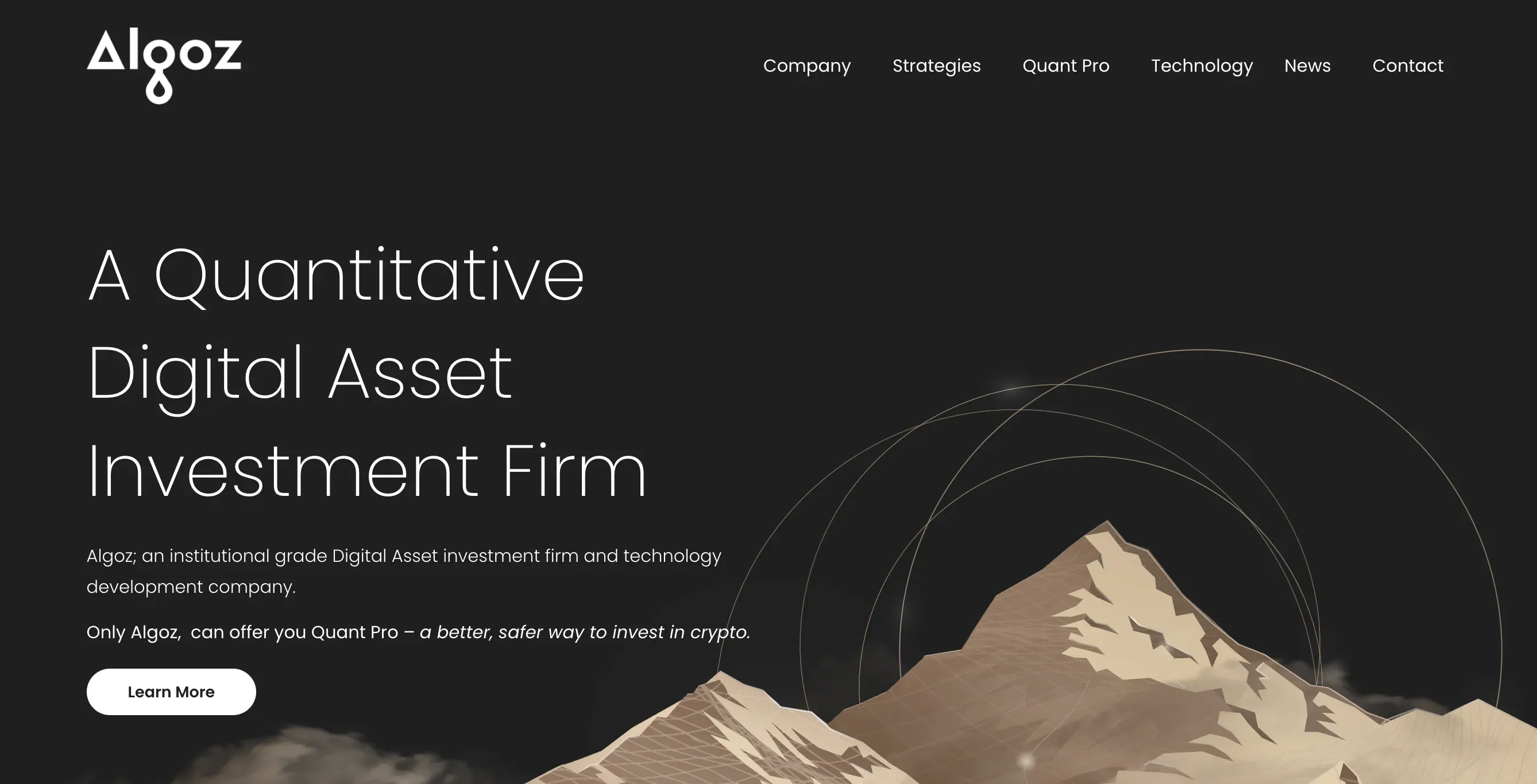 Algoz website homepage. Source: Algoz