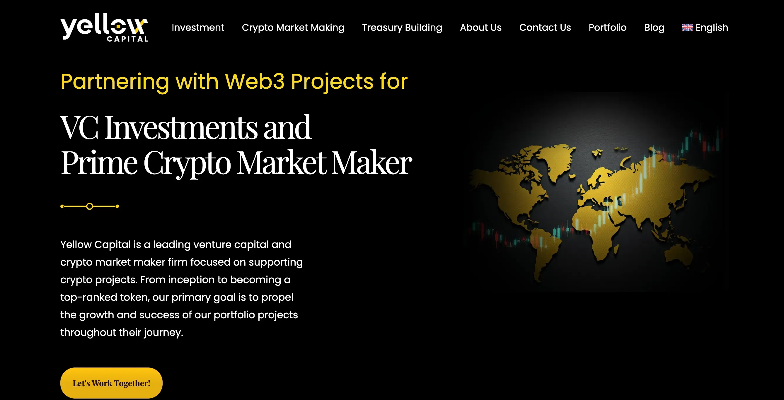 Yellow Capital website homepage. Source: Yellow Capital