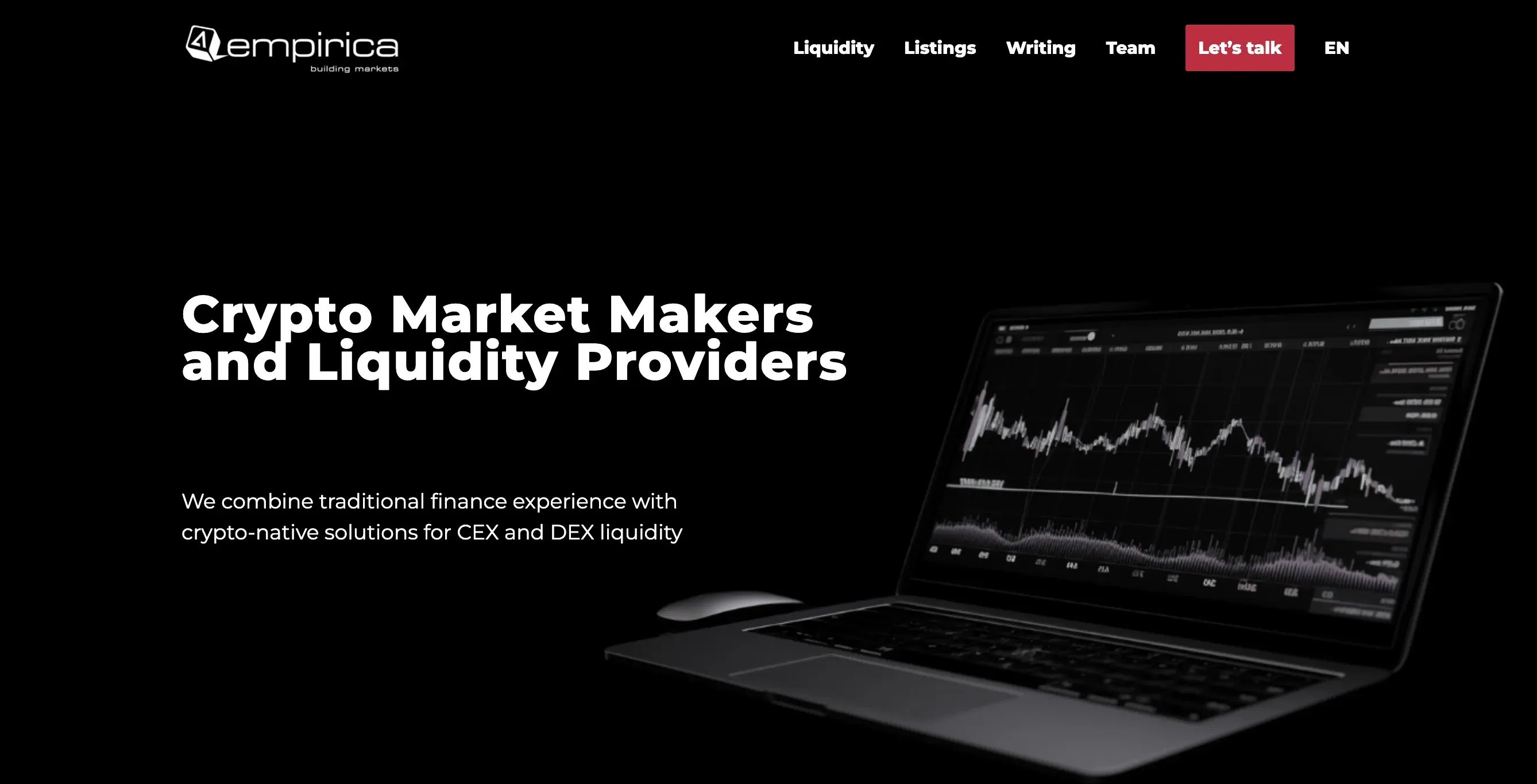 Empirica website homepage. Source: Empirica