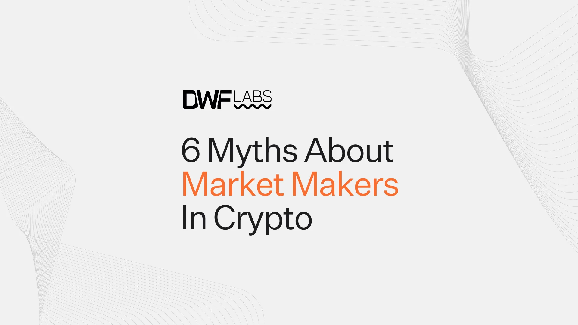 Busting Common Myths About Market Making in Crypto