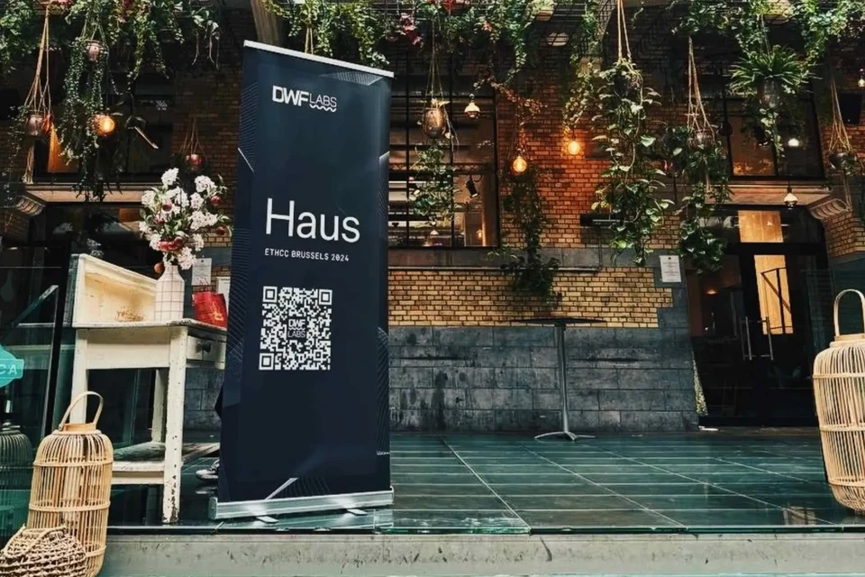 DWF Labs Haus Banner at ETHCC Brussels