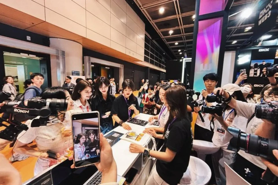 DWF Labs Booth Crowd at Hong Kong Web3