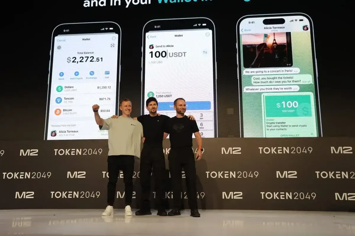 The TON’s team announces integration with Tether at TOKEN2049 in Dubai in April 2024