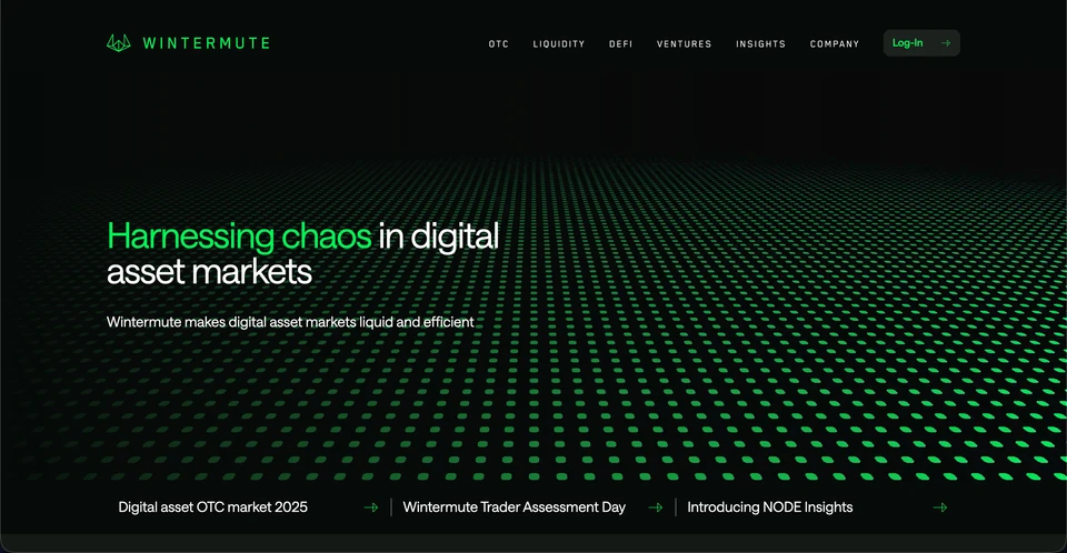 Wintermute: The crypto OTC desk's homepage