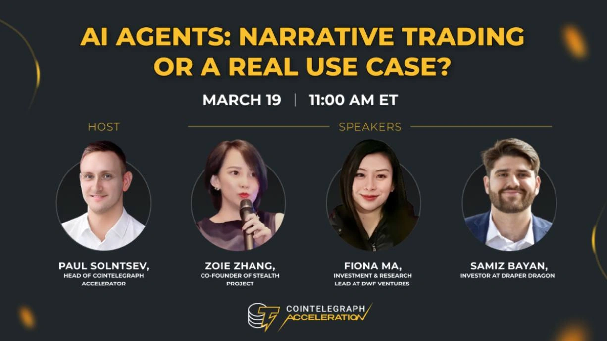 Cointelegraph Accelerator AMA Banner Fiona Ma